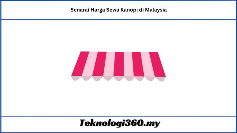 Senarai Harga Sewa Kanopi